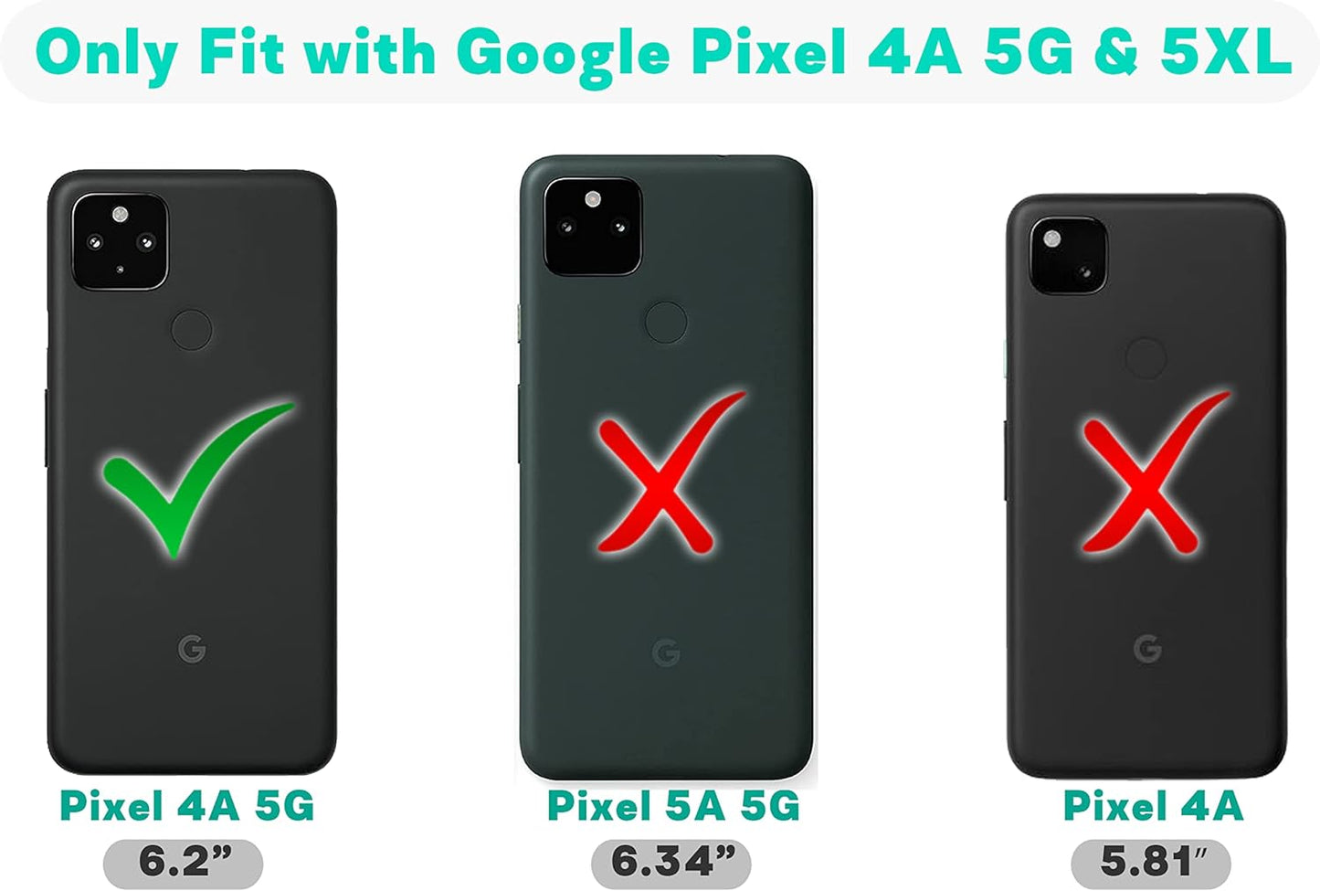 Glisten Google Pixel 4A 5G Case, Pixel 5 XL Case - Thin Red Line Design Printed Slim & Sleek Cute Plastic Hard Snap on Protective Designer Back Case/Cover for Pixel 4A 5G (6.2"). [Not for 4G]  Glisten   