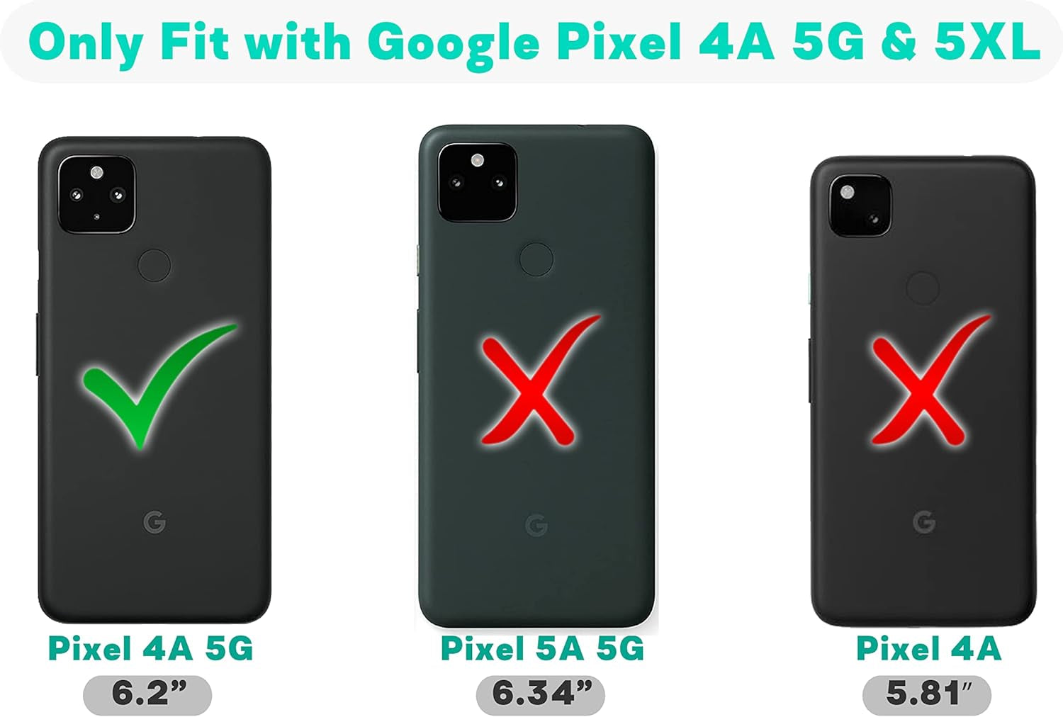 Glisten Google Pixel 4A 5G Case, Pixel 5 XL Case - Thin Red Line Design Printed Slim & Sleek Cute Plastic Hard Snap on Protective Designer Back Case/Cover for Pixel 4A 5G (6.2"). [Not for 4G]  Glisten   