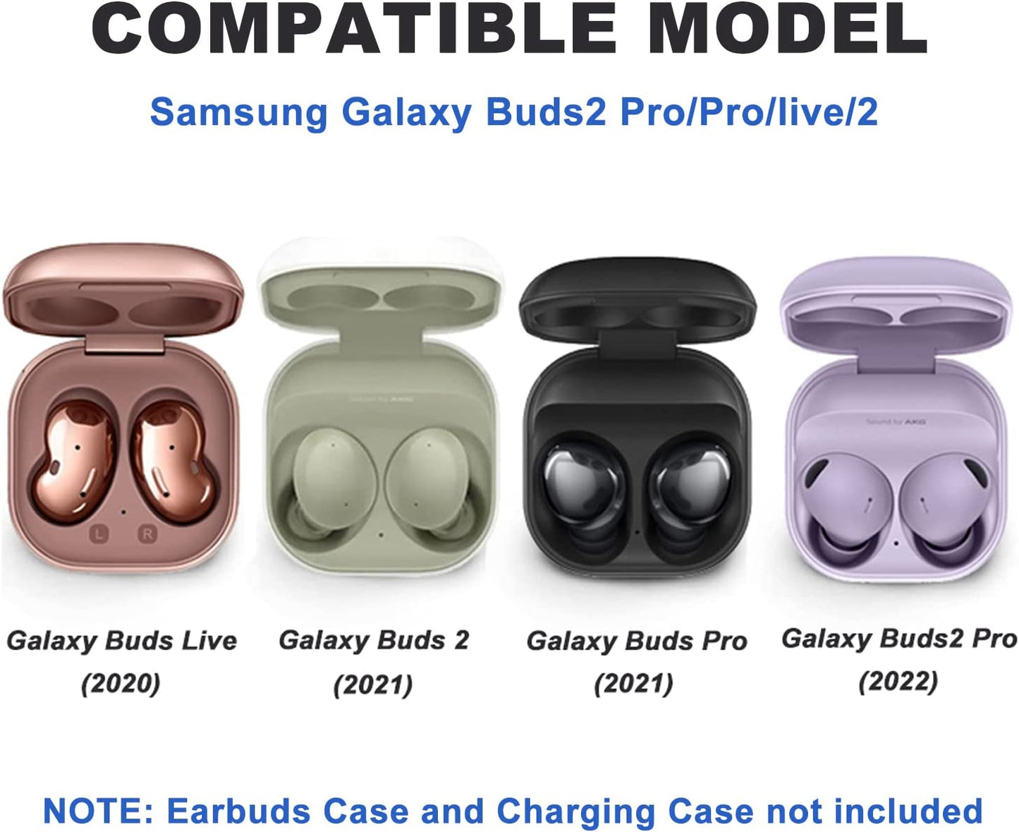 Lechivée for Samsung Galaxy Buds2 Pro Case Buds Pro Case Buds 2 Case Galaxy Buds Live Case with Security Lock Heavy Duty Shockproof Protective Case Cover with Carabiner for Samsung Earbuds Case  leChivée US   