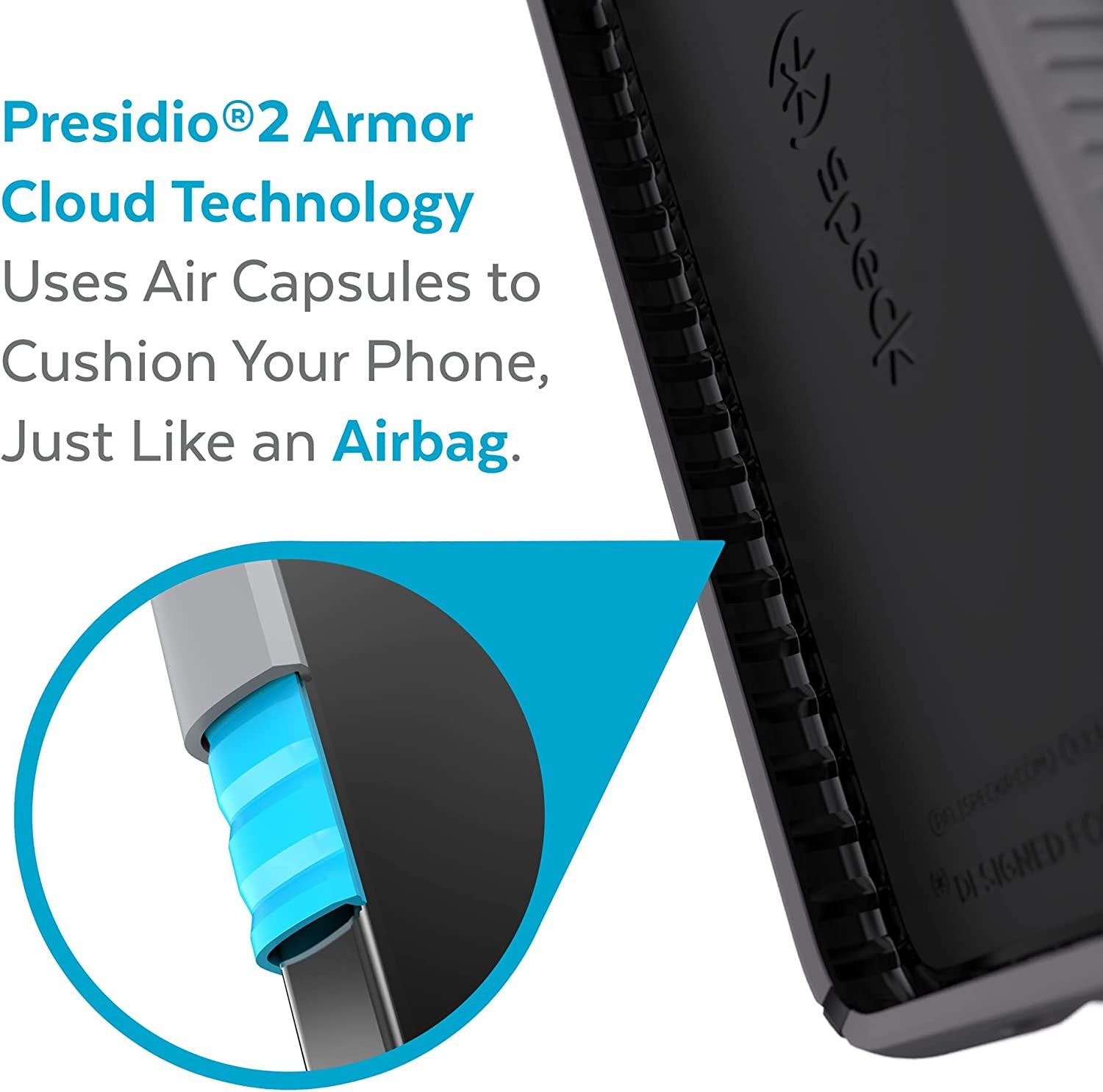 Speck Products Presidio2 Grip Samsung Galaxy S22+ Case, Graphite Grey/Black/Bold Red  Speck Products   