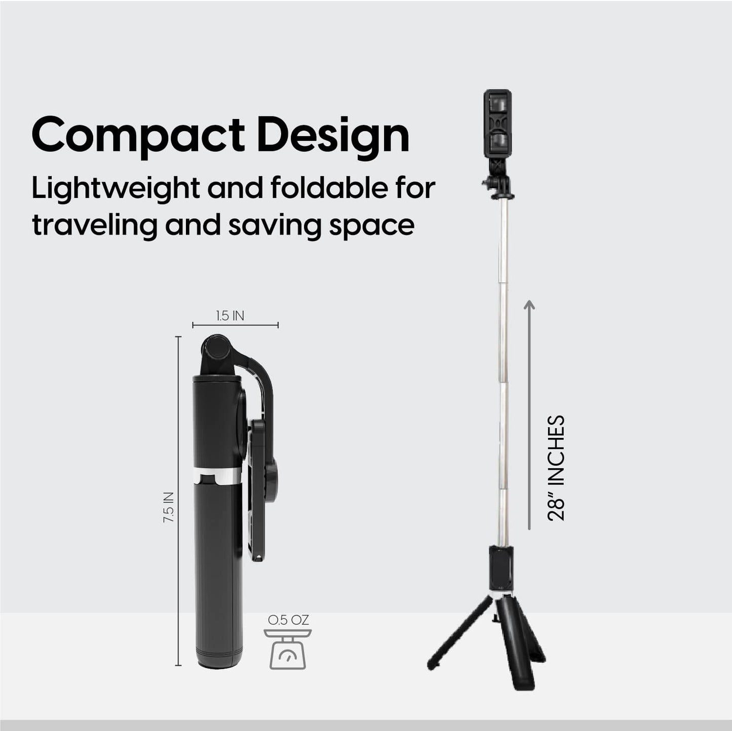 TALK WORKS Selfie Stick, Remote & Tripod Set Compatible W/Iphone 13/13 Pro/13 Pro Max/14/14 Plus/14 Pro/14 Pro Max for Streaming, Travel Photos - Wireless Cell Phone Stand (Black)  TALK WORKS   