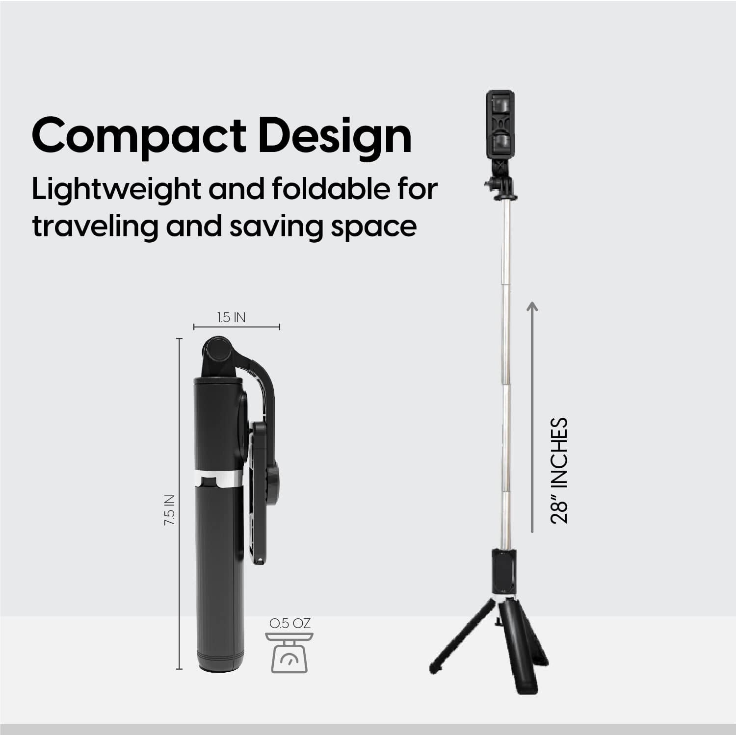 TALK WORKS Selfie Stick, Remote & Tripod Set Compatible W/Iphone 13/13 Pro/13 Pro Max/14/14 Plus/14 Pro/14 Pro Max for Streaming, Travel Photos - Wireless Cell Phone Stand (Black)  TALK WORKS   