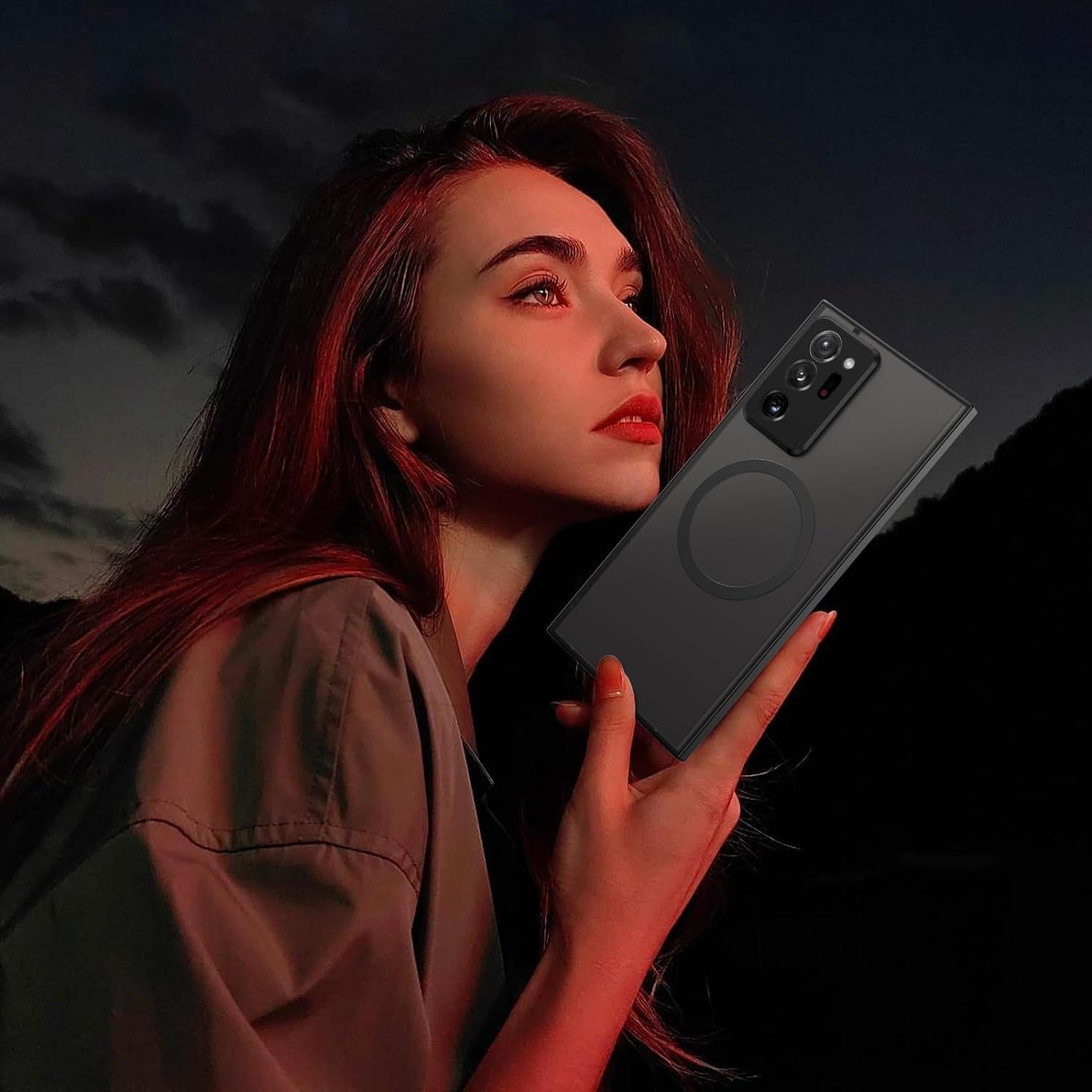 DUEDUE for Samsung Galaxy Note 20 Ultra Case Magnetic[Compatible with Magsafe], Full Body Protective Cover TPU Shockproof Slim Phone Case for Samsung Note 20 Ultra 4G/5G, Black  DUEDUE   