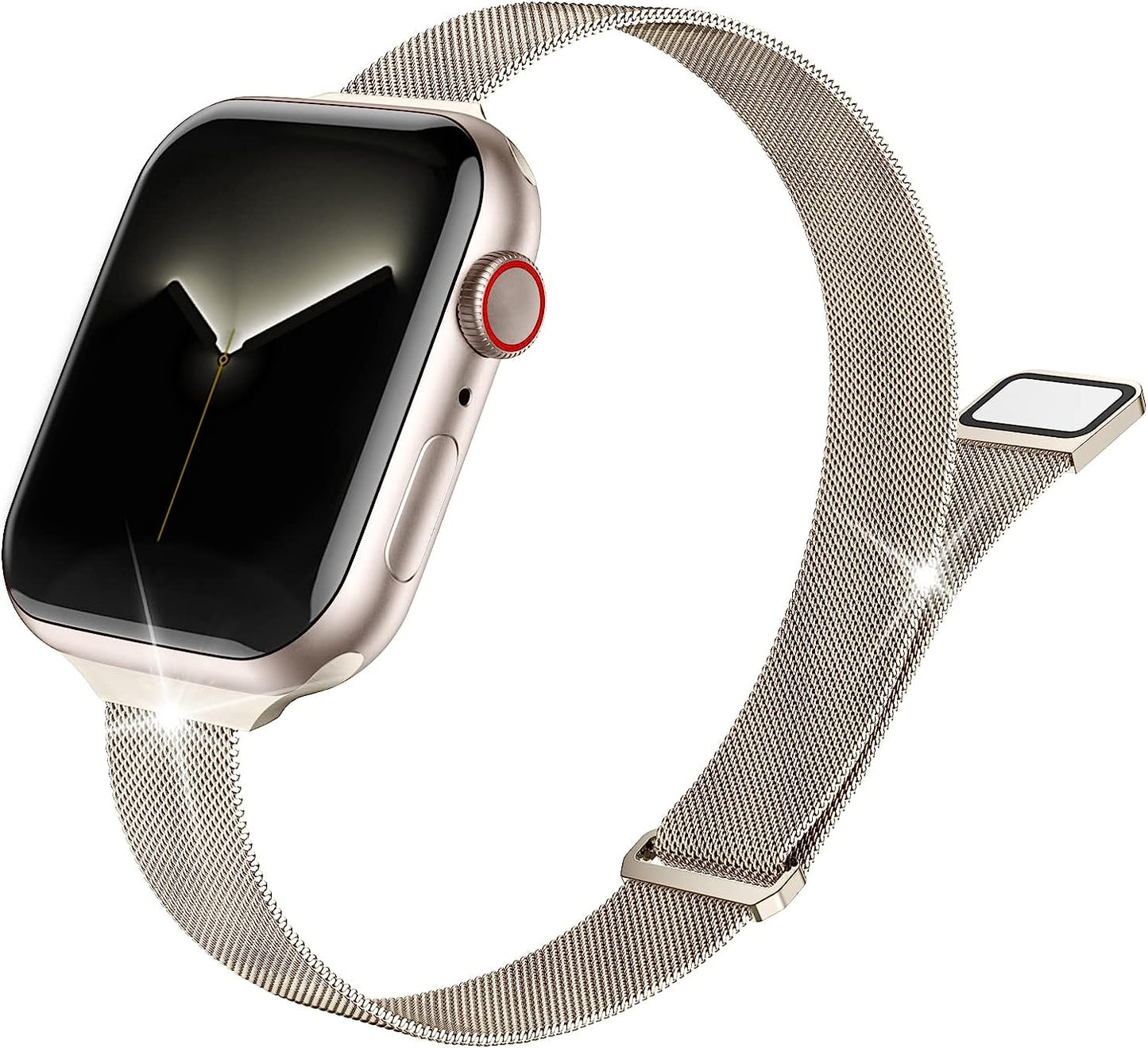 VNCAS Compatible with Apple Watch Band 38Mm Women Men, Metal Magnetic Slim Thin Mesh Band Compatible with Apple Watch Band 40Mm 41Mm 42Mm 44Mm 45Mm 49Mm for Iwatch Ultra SE Series 8 7 6 5 4 3 2 1  VNCAS   