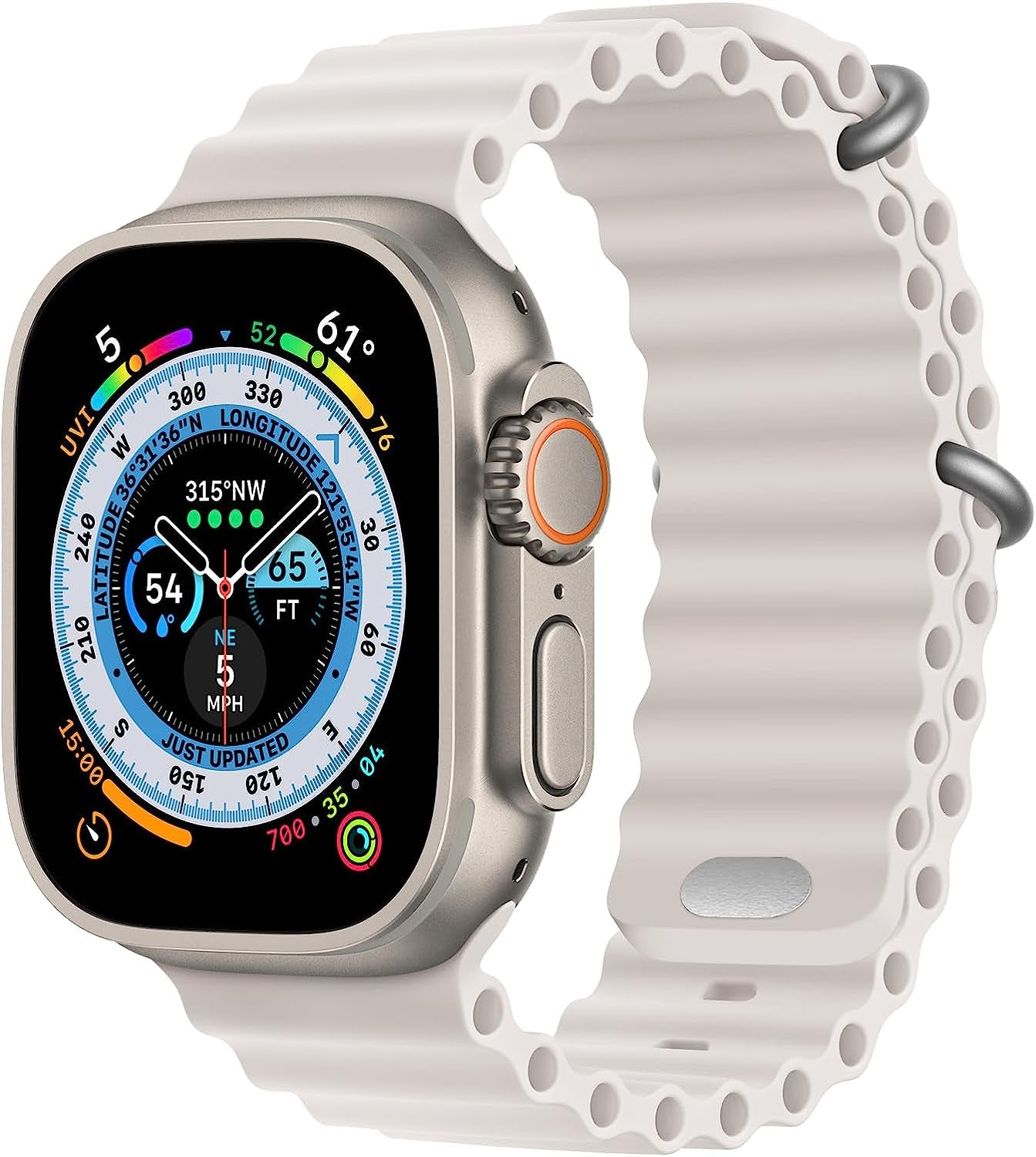 Ocean Band Compatible with Apple Watch Band 49Mm 45Mm 44Mm 42Mm 41Mm 40Mm 38Mm, Adjustable Sport Band Women Men Strap with Buckle for Apple Watch Ultra Iwatch Series 8 7 6 5 4 3 2 1 SE  VUTOT Starlight 49/45/44/42mm（5.9-8.2 inches wrist） 