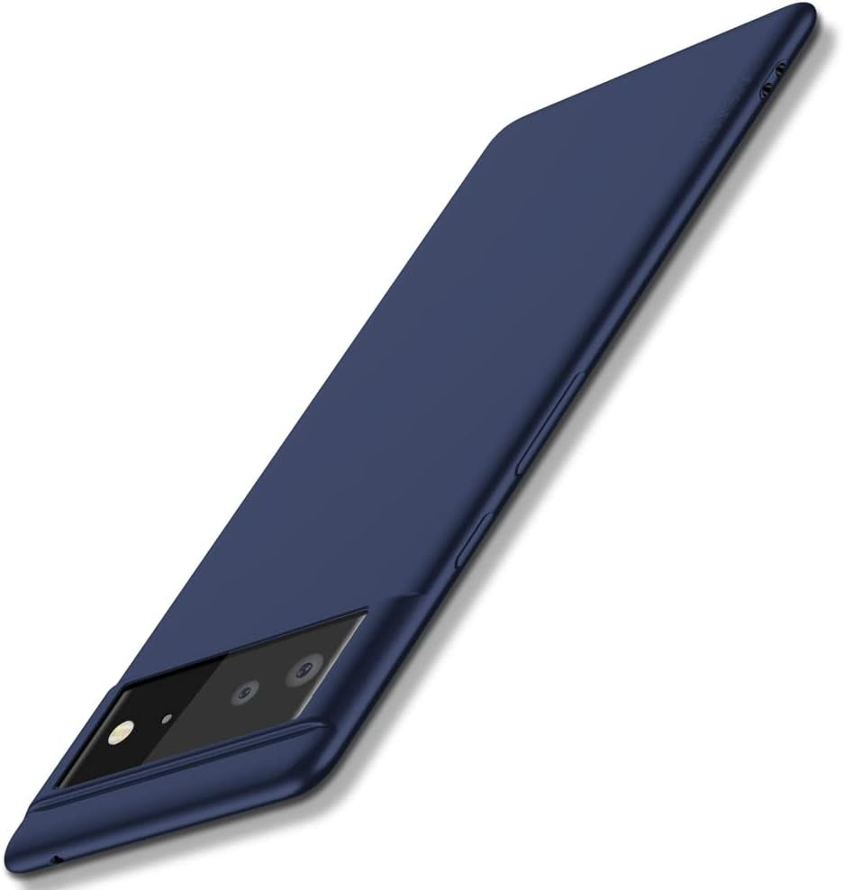X-Level Google Pixel 6 Case Ultra-Thin Slim Fit [Guardian Series] Phone Cases Soft Flexible TPU Matte Finish Coating Light Protective Back Cover for Pixel 6-Black  X-level Navy Blue  