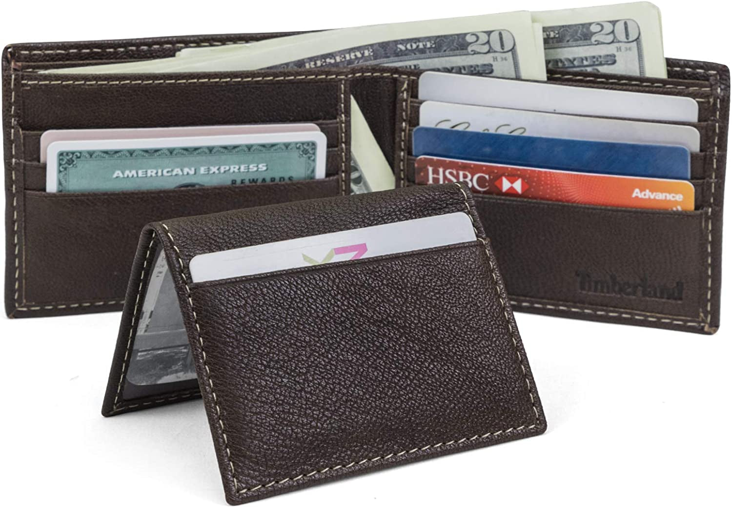 Timberland Men'S Leather RFID Blocking Passcase Security Wallet  Timberland   