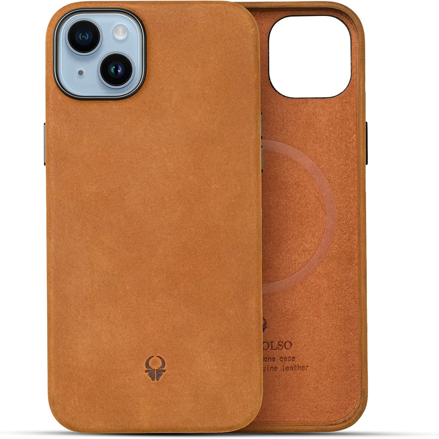 DONBOLSO Genuine Leather Wallet Case for Iphone 14 Pro Max - Holds 3 Cards, Compatible with Magsafe, Lip Screen Protection, Strong Magnetic Closure - Vintage & Elegant Design  DONBOLSO Vintage Brown iPhone 14 Plus Case 