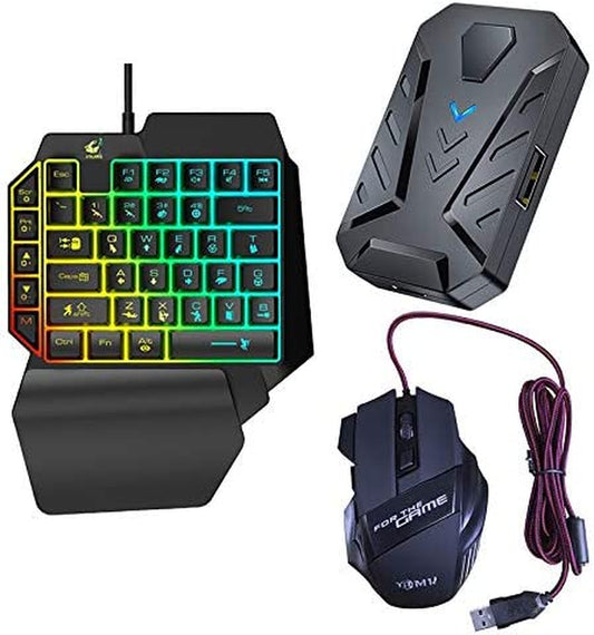 Iycorish 3 in 1 Gaming Keyboard Mouse Converter Combo for Smartphone PC PUBG Mobile Game Accessories  Essenc   