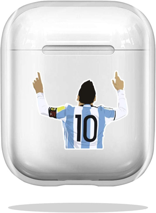Case Cover Lionel Messi Sticker Compatible with Airpod Pro Airpods Bumper Skin Absorption  DragvaTrano   