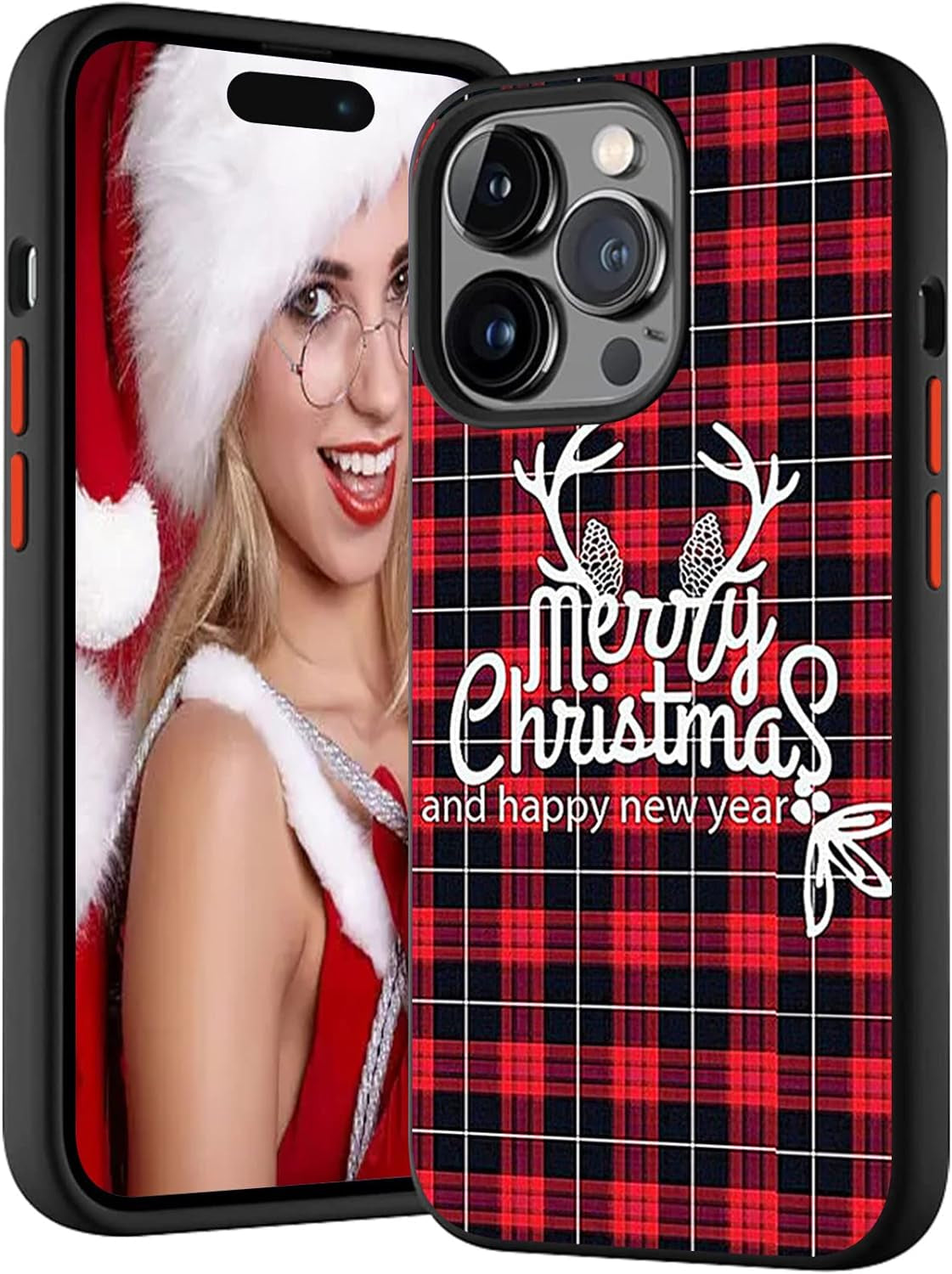 SINQERISHT Christmas Case Compatible with Samsung Galaxy S21 plus Phone Cases Hybrid Hard PC Soft TPU Bumper Full Body Shockproof Protective Cute Xmas Cover(Santa Claus)  SINQERISHT Christmas Gift Galaxy S22 Ultra 