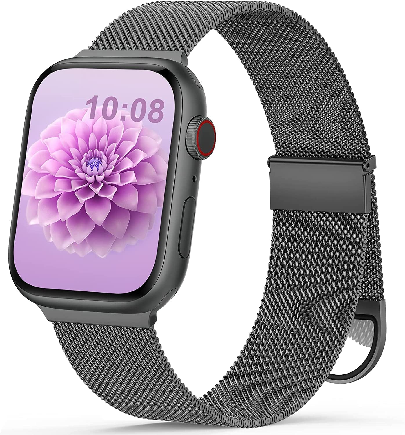 OHOTLOVE Metal Magnetic Bands Compatible with Apple Watch Band 38Mm 40Mm 41Mm 42Mm 44Mm 45Mm 49Mm Women Men, Stainless Steel Mesh Magnetic Strap for Iwatch Series Ultra/8/7/6/5/4/3/2/1/Se Silver S  OHOTLOVE Space Grey 42mm/44mm/45mm/49mm 