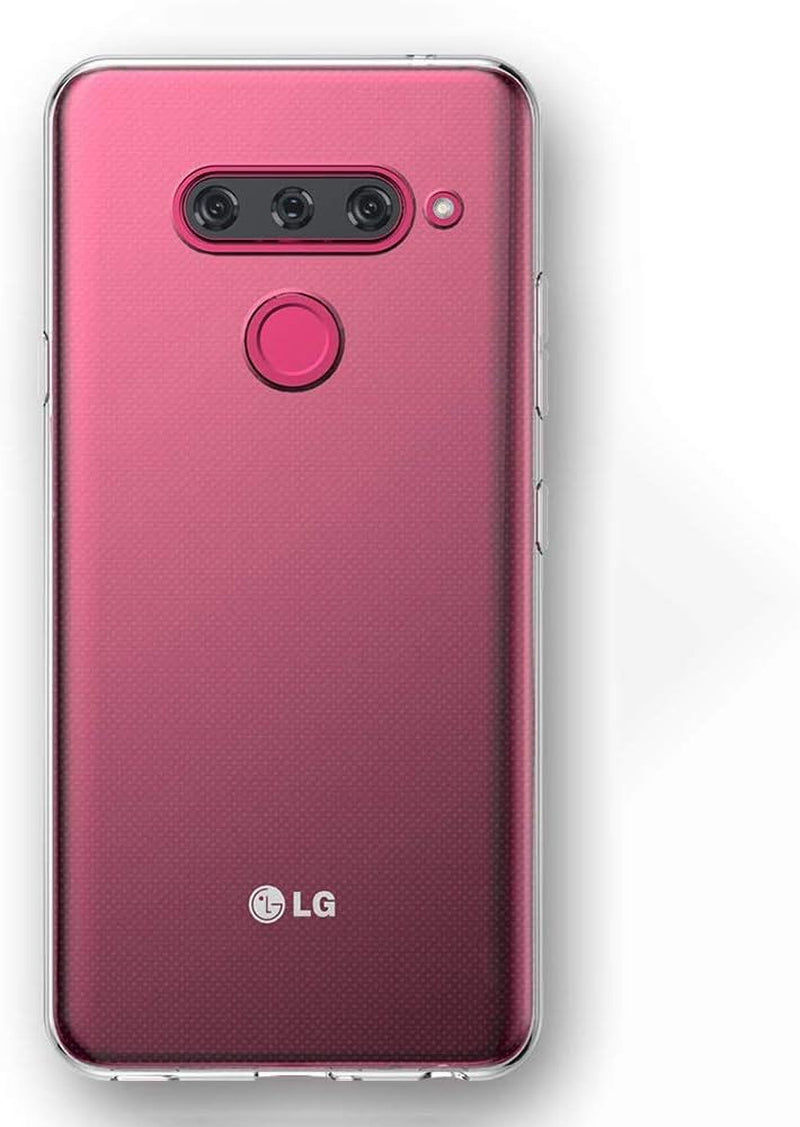PUSHIMEI Compatible with LG V40 Thinq Case,Soft TPU Crystal Transparent Slim anti Slip Anti-Fingerprint Protective Phone Case Cover for V40 Thinq/V40 Storm(Clear)  PUSHIMEI Inc   