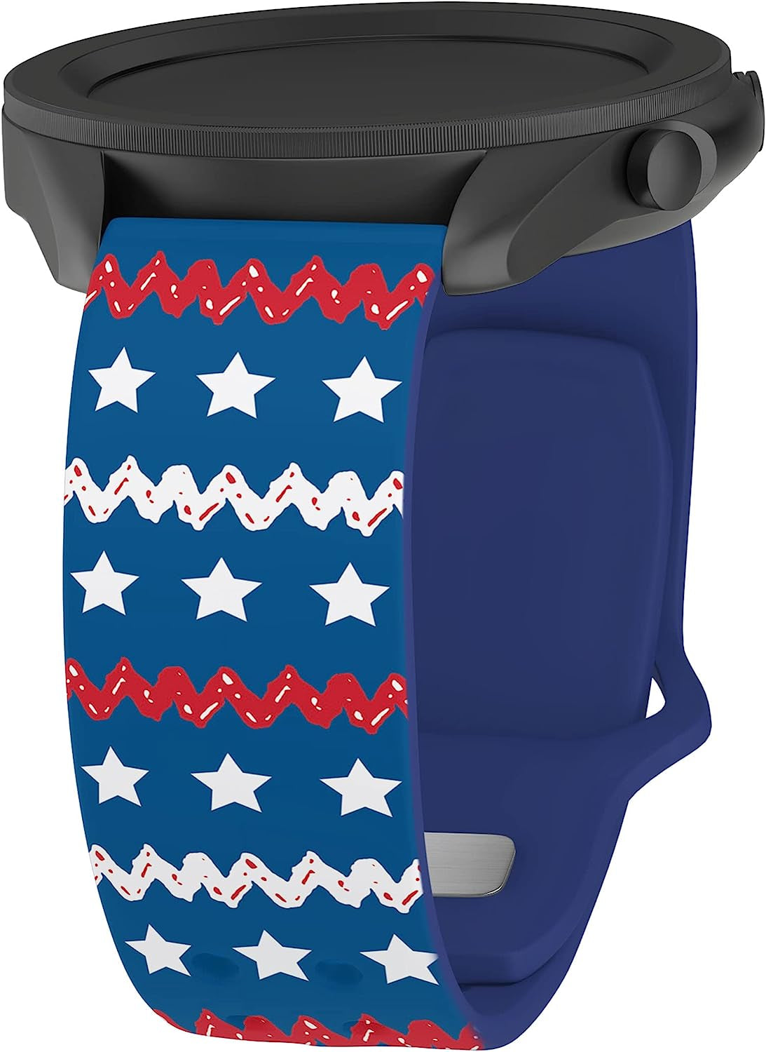 Affinity Bands Peanuts Patriotic HD Watch Band Compatible with Samsung Galaxy Watch  Affinity Brand Partners Stars & Stripes 20mm Short 