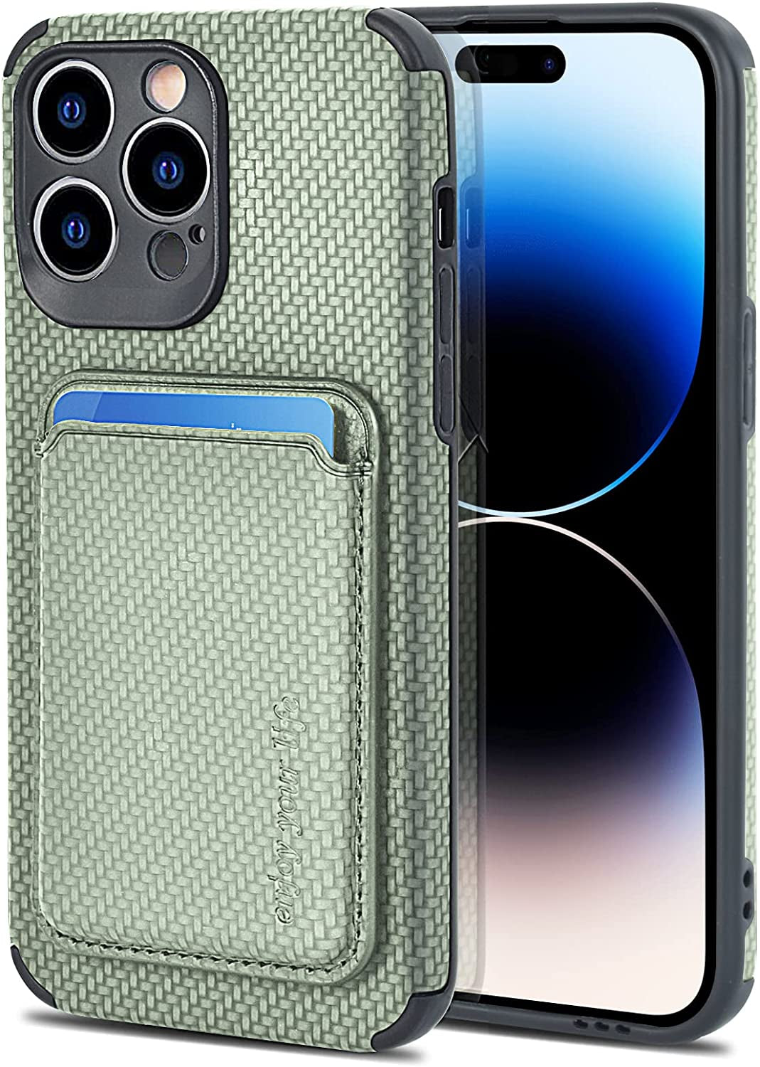 ATRAING Design for Iphone 14 Pro Max Case with Wallet Card Holders Compatible with Magsafe Charger Magnetic Detachable Wallet Leather Ultra Slim Phone Case for 14 Pro Max 6.7'' 2022-Blue  ATRAING Green  