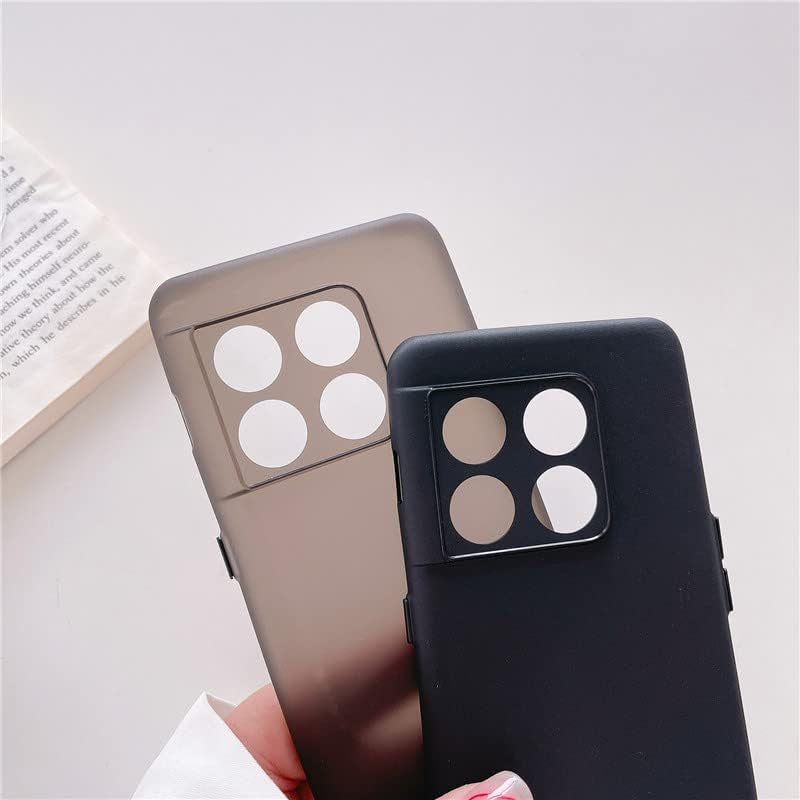 Ultra-Thin Matte Skin Anti-Fingerprint TPU Protection Case for Oneplus 10 9 9R 9RT 8T Pro Back Camera Cover Bumper Shell (Pink,For Oneplus 10 Pro)  HANPINYOU   