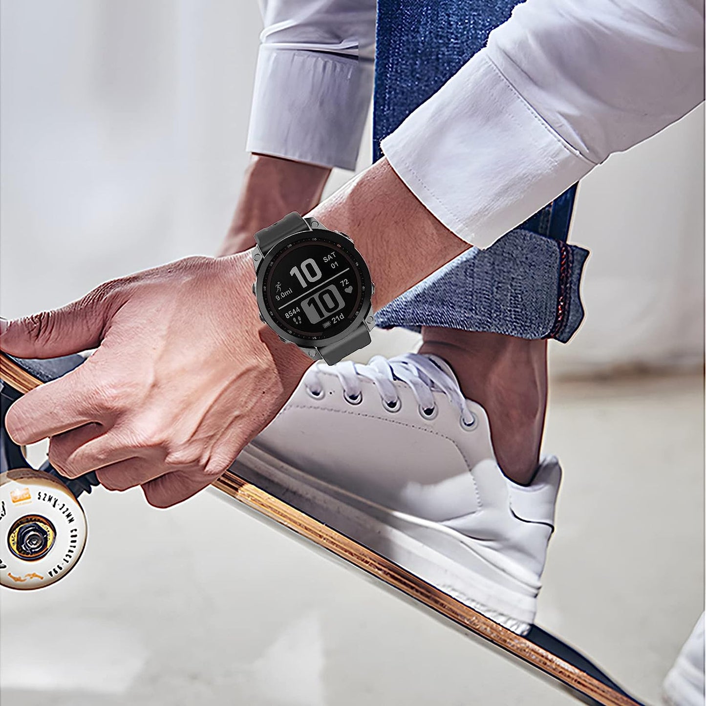 ISABAKE Compatible with Fenix 7 Band, 22Mm Easy-Fit Sport Strap Silicone Watch Band Replacement for Fenix 6/Fenix 5 Plus/Fenix 5 Smartwatch  ISABAKE   