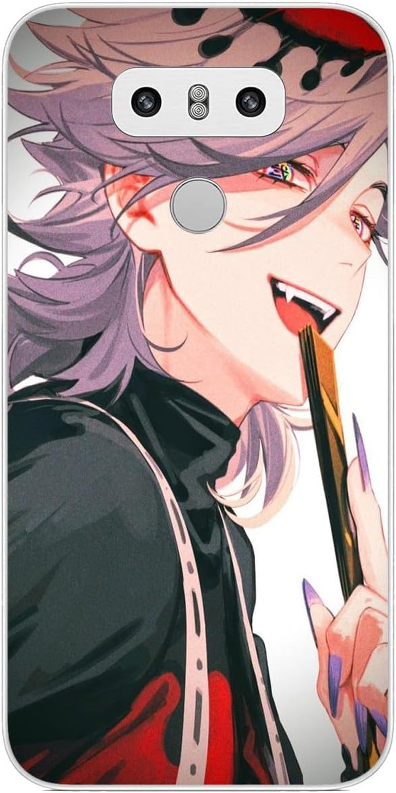 TINTAG Compatible with LG G6 | LG G6+ | LG G6 plus Case Juuni with Kibutsuji Kitsuki Muzan 238, Anime Phone Cases Shockproof Soft TPU Case Clear  TINTAG Juuni With Douma Kitsuki 817  