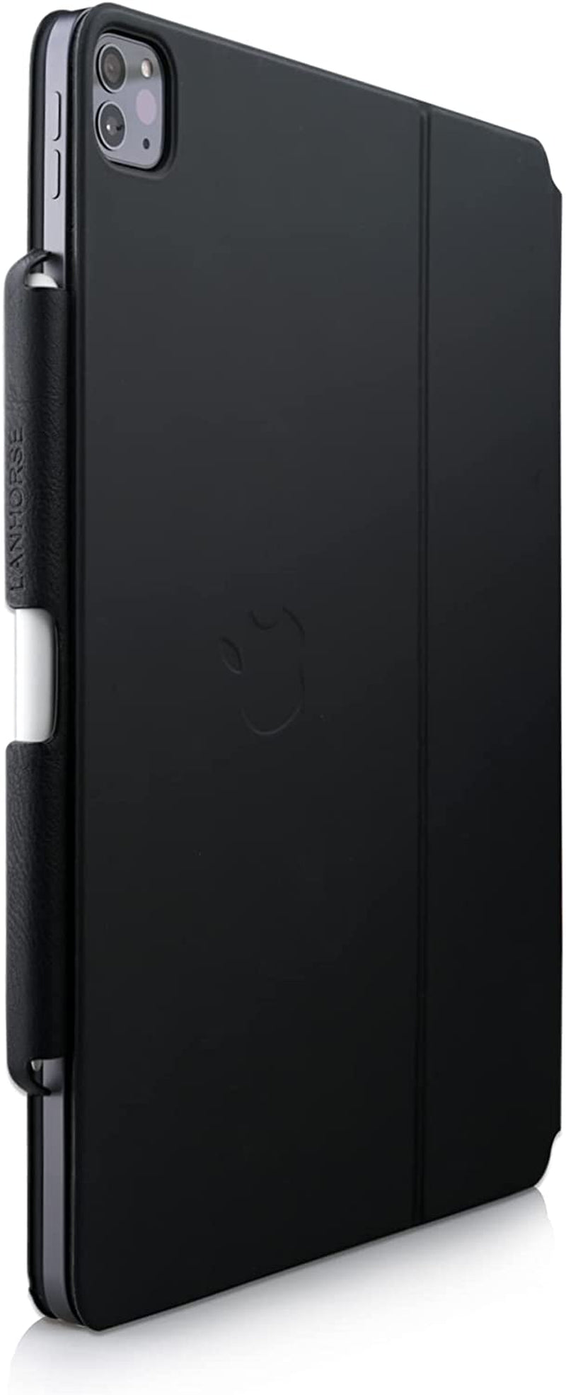 Lanhorse Air Pencil Holder Compatible for Apple Pencil 2Nd Gen, Handmade with Leather, to Be Used for Magic Keyboard, Smart Keyboard Folio, Smart Folio. (Black)  lanhorse   