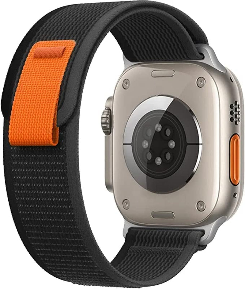 LEUNGLIK Trail Loop Compatible with Apple Watch Ultra 49Mm, Iwatch Series 8/7/6/SE/5/4 [45/44Mm], Series 3 [42Mm], Nylon Stretchy Braided Strap for Men Women - Metal Connectors  LEUNGLIK   
