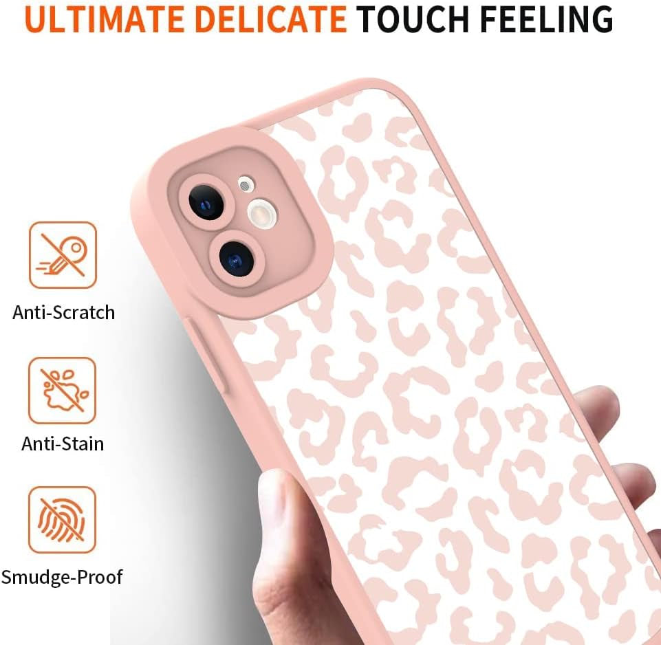 ZIYE for Iphone 11 Case Pink Leopard Pattern Phone Case with Camera Protection,Tpu Silicone Rubber Protective Cover Cheetah Design Cases Compatible with Iphone 11 6.1 Inch  ZIYE   