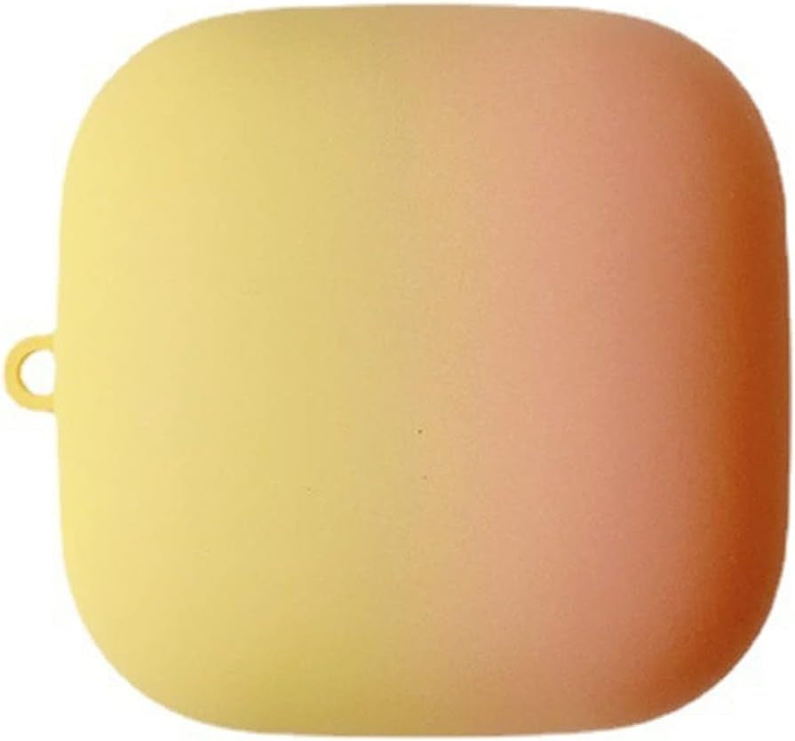 SKPY for Powerbeats Pro Case, Hard PC Shell Gradient Cute Shockproof Protective Case for Powerbeats Pro with Keychain for Boys Girls Teens Kids  SKPY Yellow  