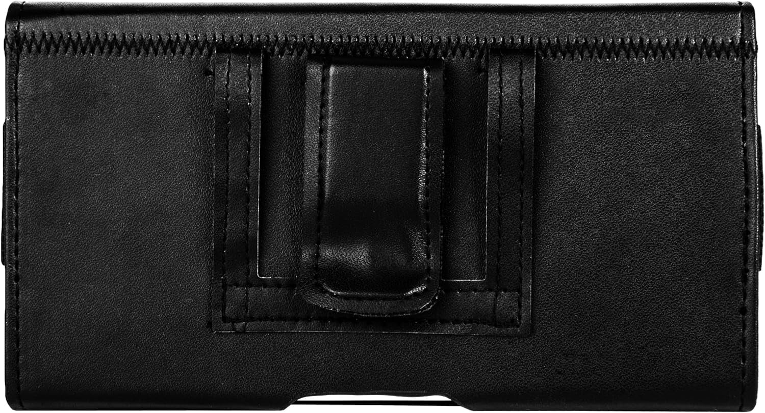 Hip Pouch Carrying Case Phone Holster with Clip for Sony Xperia 5, 1, 10 Plus, XZ3, XA2 Plus, XA2 Ultra, TCL Plex, Revvlry Plus, Revvlry, Revvl 2 plus (Stitch Design)  VG Case   