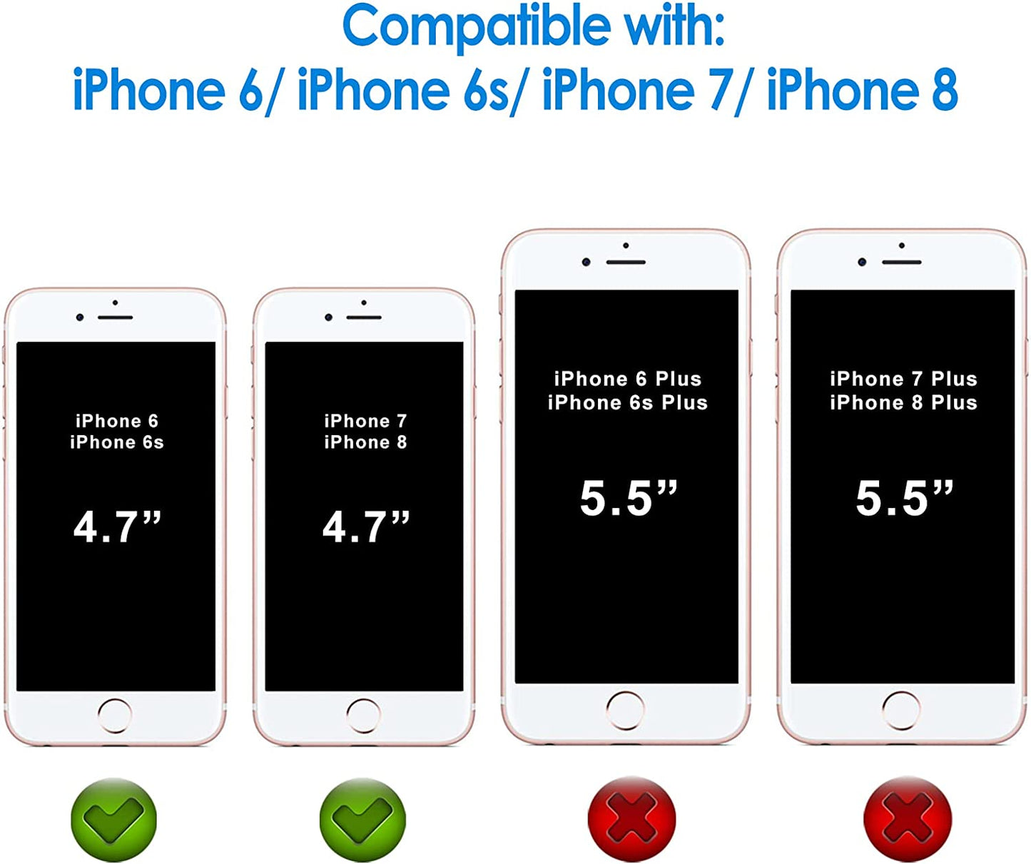 Jetech Screen Protector for Iphone 8, Iphone 7, Iphone 6S and Iphone 6, 4.7-Inch, Tempered Glass Film, 2-Pack  JETech   