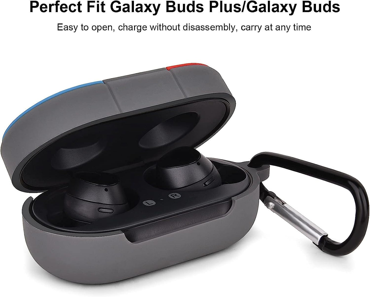 QINGQING Switch Case Compatible with Samsung Galaxy Buds plus (2020) / Galaxy Buds (2019), Cute 3D Cartoon Funny for Women Men Boys Girl Cover, Soft Silicone Fashion Character Skin Cases  QINGQING   