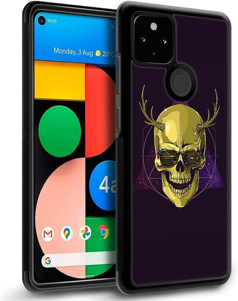 CARLOCA Case Compatible with Google Pixel 5 Case,Gentleman Owl Case for Google Pixel 5 Boys Men,Anti-Scratch Soft TPU Case for Google Pixel 5 Case 6.0-Inch Gentleman Owl  CARLOCA Golden Antlers Skull Google Pixel 5 (6.0 In) 