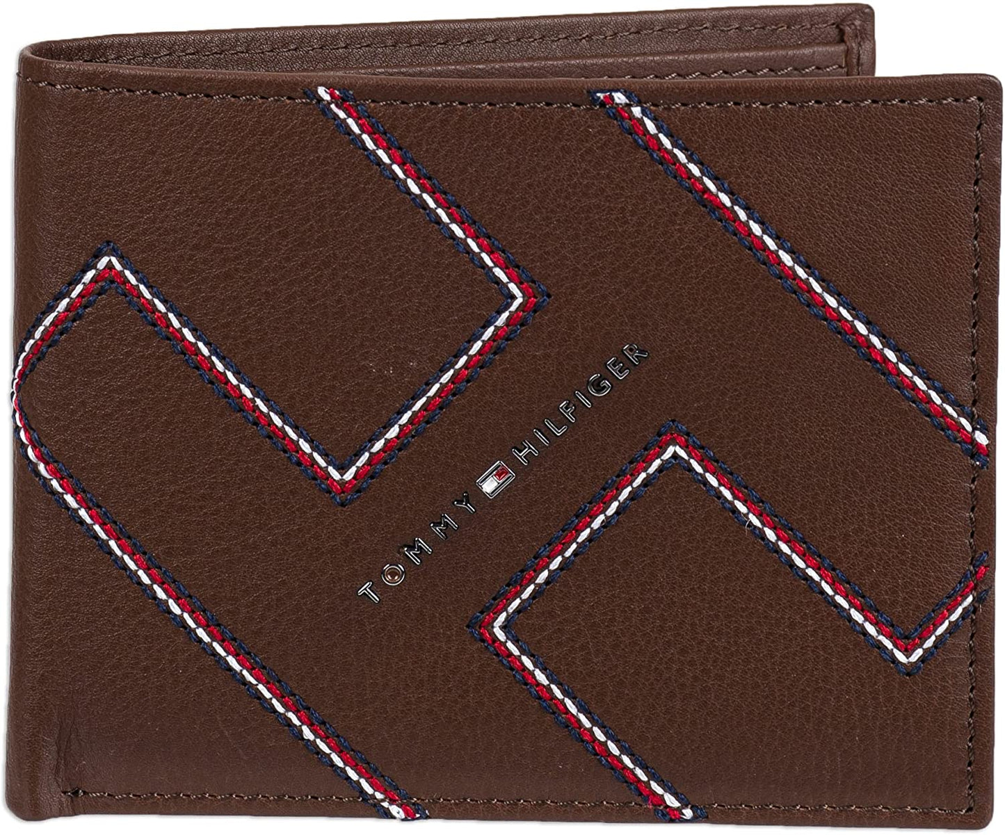 Tommy Hilfiger Men'S Genuine Leather Passcase Wallet with Multiple Card Slots  Tommy Hilfiger Men's Accessories Tan One Size 