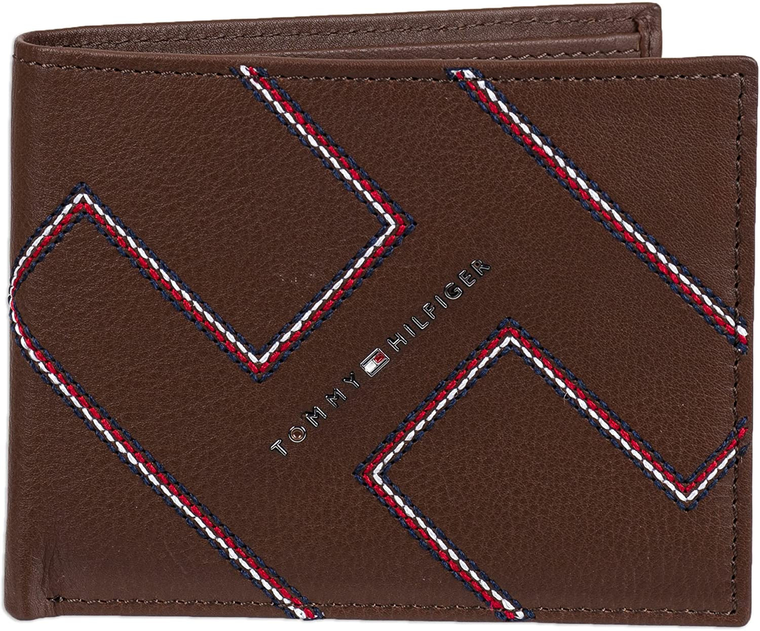 Tommy Hilfiger Men'S Genuine Leather Passcase Wallet with Multiple Card Slots  Tommy Hilfiger Men's Accessories Tan One Size 
