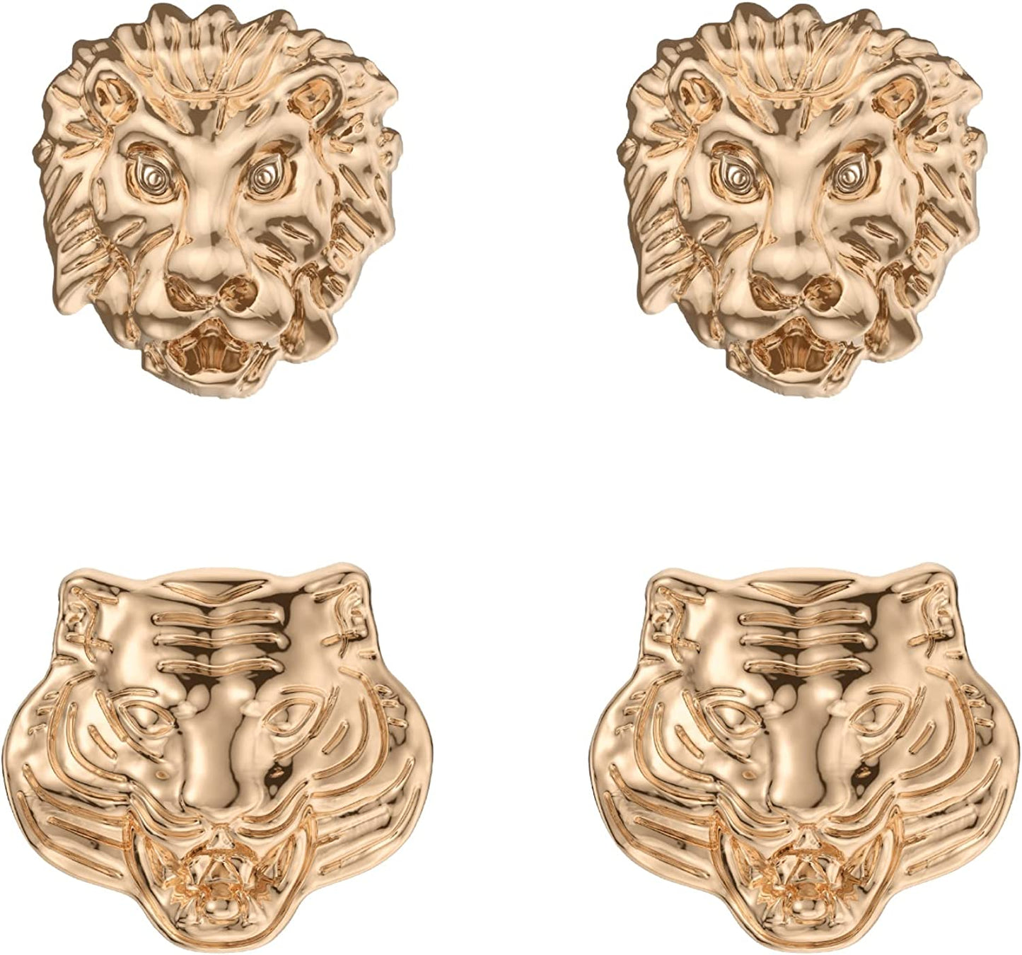 Designer Band with Charms Decor Compatible with Apple Watch Band 38Mm 40Mm 41Mm 42Mm 44Mm 45Mm 49Mm Women Men, Stylish Silicone Sport Wristbands for Iwatch Series 8 7 6 5 4 3 2 1 SE Ultra  Bagoplus Lion and Tiger Charms 38mm/40mm/41mm 