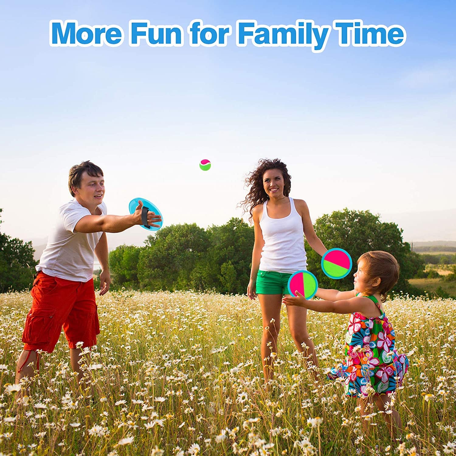 Aunnitery Kids Toys - Outdoor Games, Beach Toys, Toss and Catch Ball Set, Perfect Beach Games Sets Playground Sets for Backyards Easter Gifts for Kids/Adults/Family  Alterr   