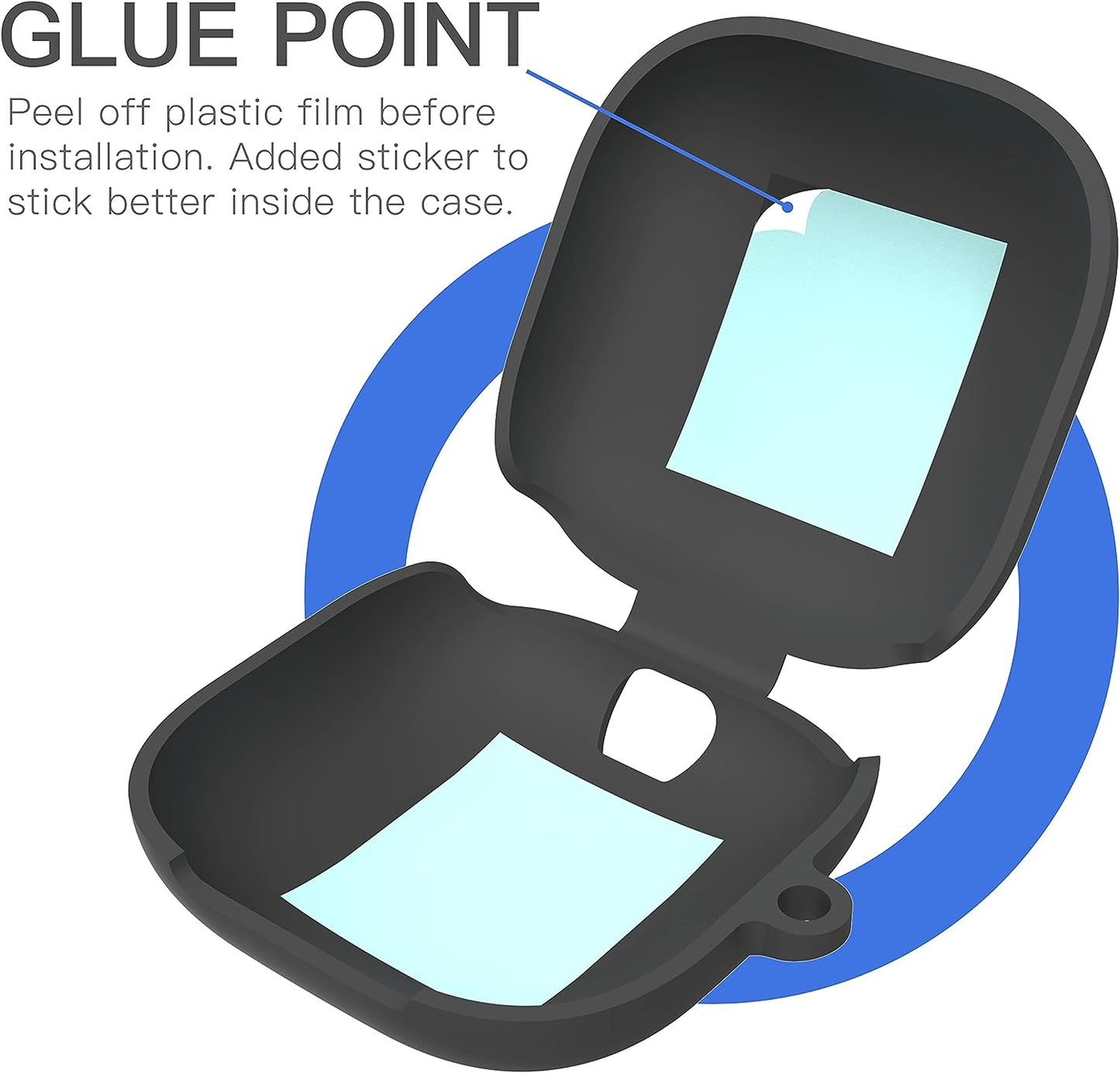 Damonlight Case for Beats Fit Pro Silicone Protective Case Cover (Black)  DamonnLight   