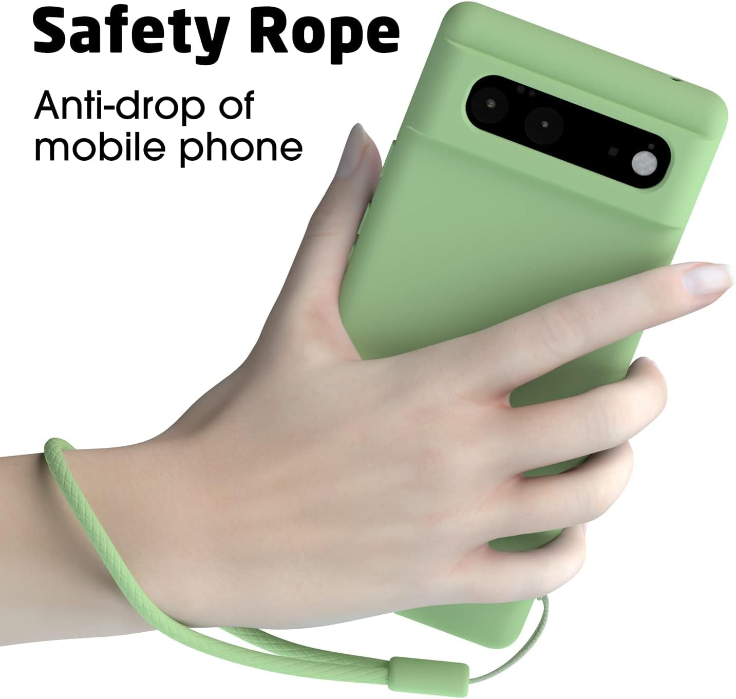 Abitku Compatible with Google Pixel 6 Case, Slim Silicone Gel Rubber Case Cover (With Microfiber Lining) Full Body Shockproof Design for Google Pixel 6-6.4 Inch 2021 (Matcha Green)  ABITKU   