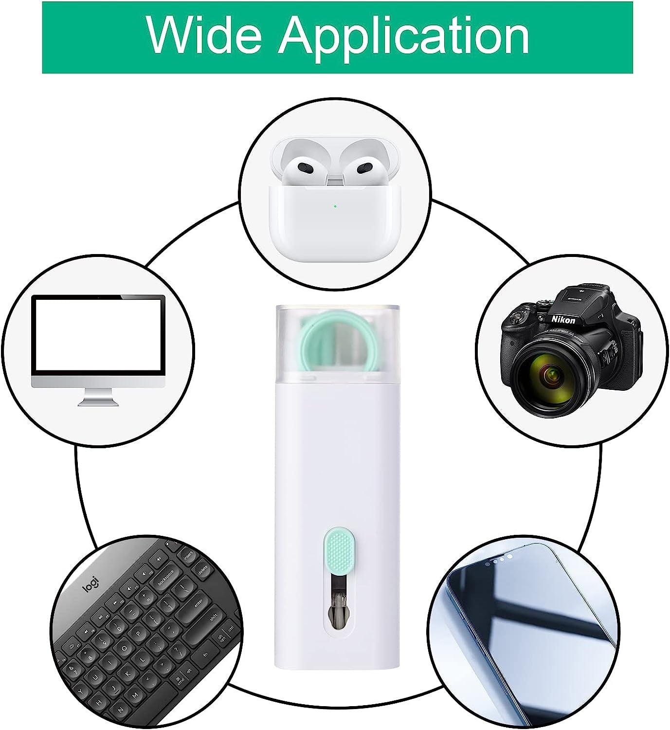 7 in 1 Electronic Cleaner Kit, Keyboard Cleaning Kit with Brush, Multifunctional Cleaner Set for Airpods Pro/Laptop/Phone/Computer/Screen  Doter   