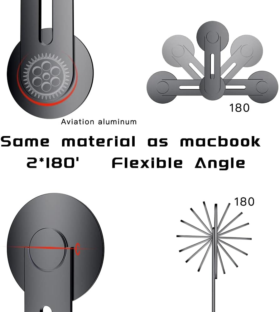 Lepivcank Continuity Camera Mount Magnet for Macbook Air Pro Compatible with Iphone 14/13/ 12 Series Macbook Webcam Mount for Ios 16 & Macos Ventura(Black)  lpivank   