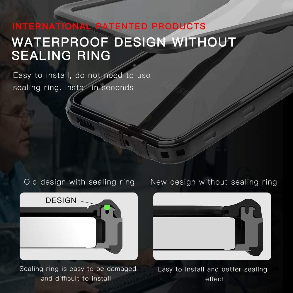 Hllhunkhe for Samsung Galaxy A53 5G Waterproof Case with Built-In Screen Protector - Rugged Full Body Underwater Dustproof Shockproof Drop Proof Protective Cover for Samsung Galaxy A53 5G (Black)  Hllhunkhe   