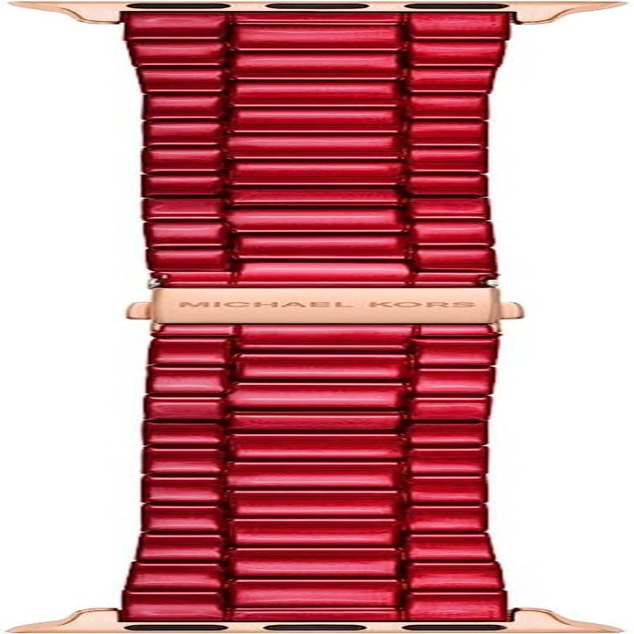 Michael Kors Interchangeable Watch Band Compatible with Your 38Mm/40Mm/41Mm Apple Watch- Stainless Steel Bracelet Bands for Apple Watch Series 8/7/6/5/4/3/2/1/SE  Michael Kors Red & Rose  