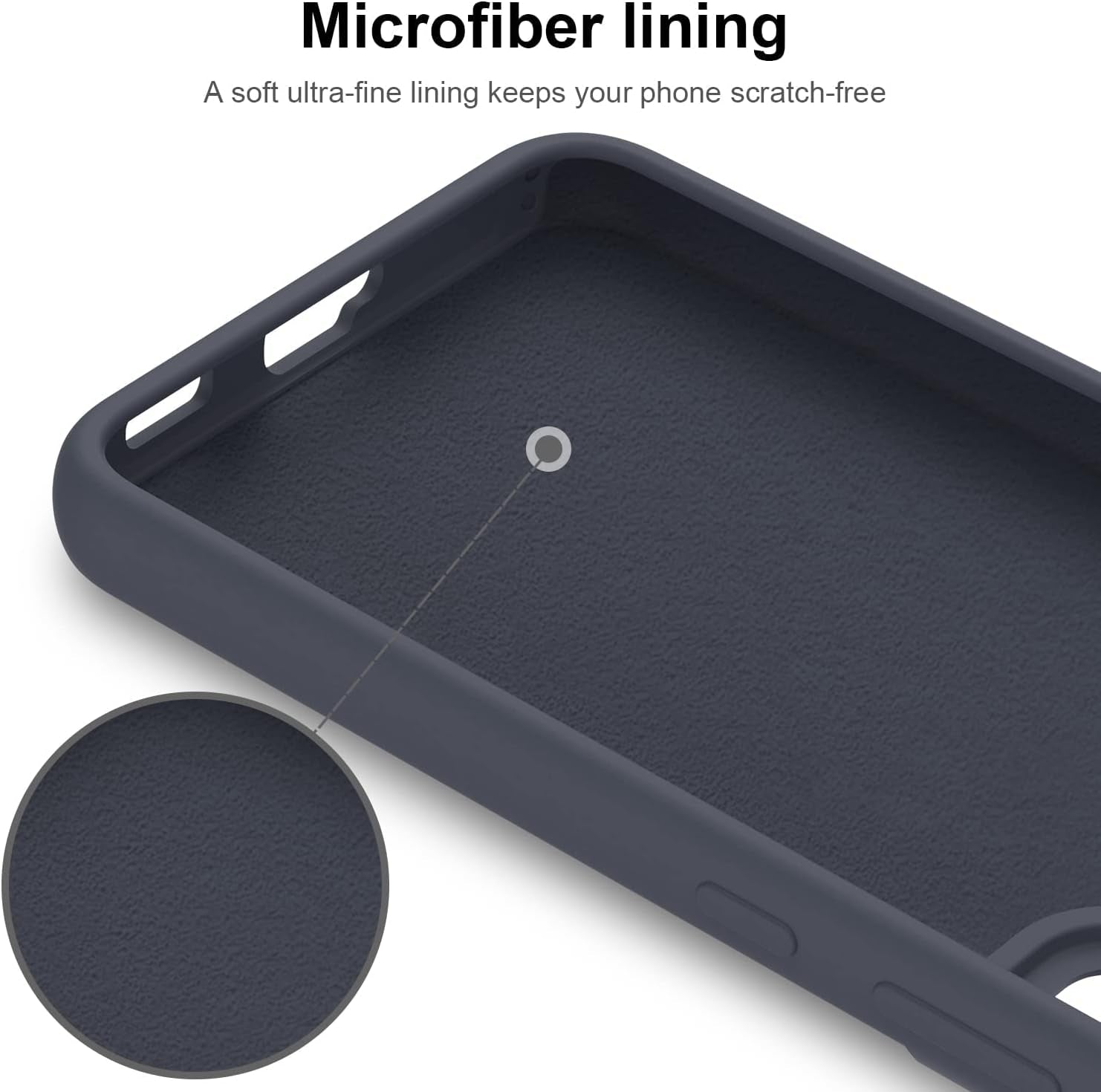 DEENAKIN for Samsung Galaxy S22 plus Case Silicone,Silky Smooth Flexible Gel Rubber Bumper Cover with Soft Microfiber Lining Slim Fit Protective Phone Case for Samsung Galaxy S22 plus Dark Grey  DEENAKIN   