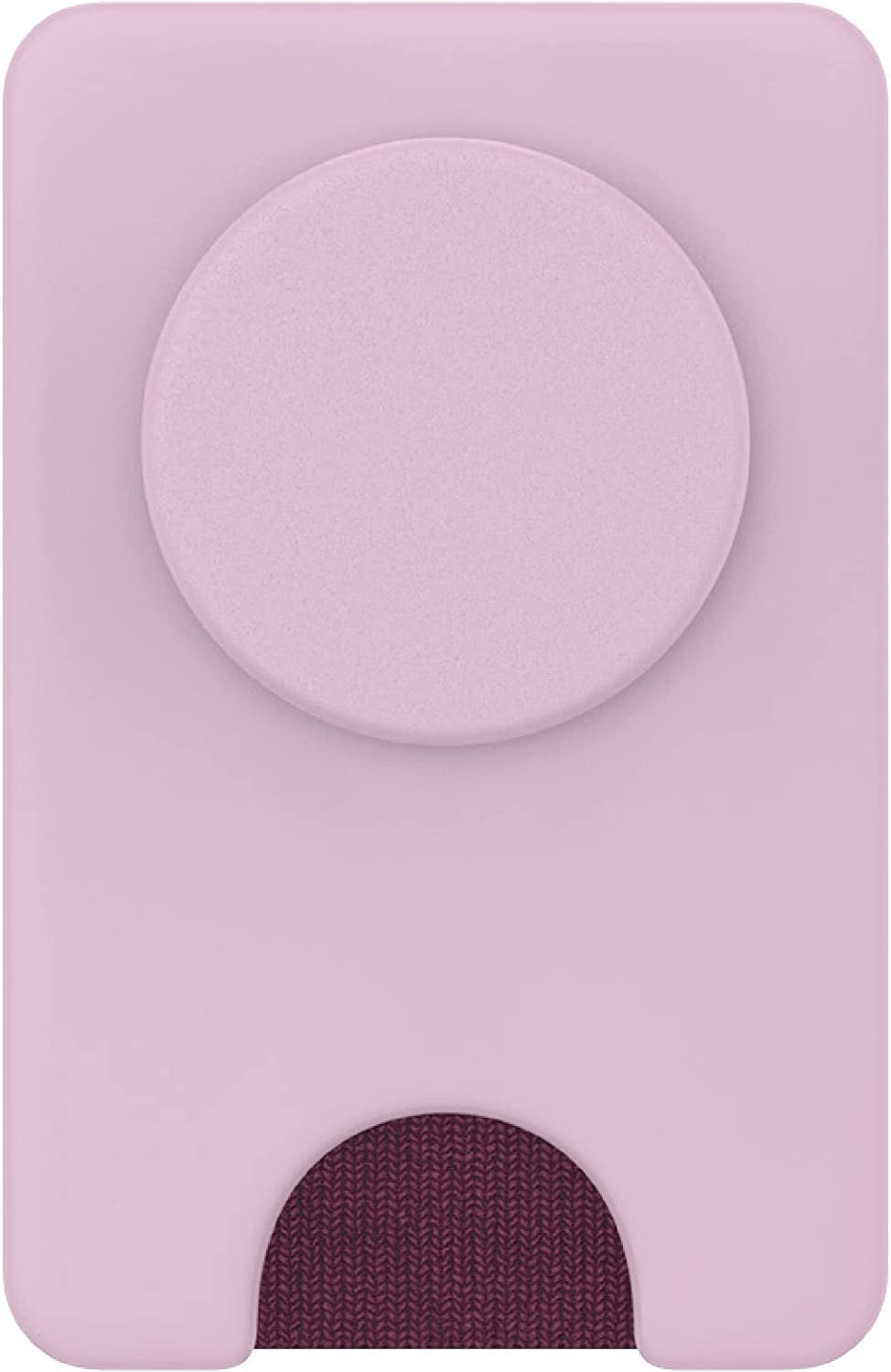 Popsockets Phone Wallet with Expanding Grip, Phone Card Holder, Wireless Charging Compatible, Wallet for Magsafe - White Clear  PopSockets Blush Pink Wallet 