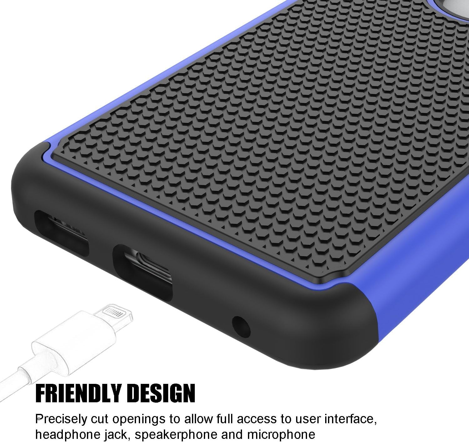 SYONER Shockproof Phone Case Cover for LG V30 [Blue]  SYONER   