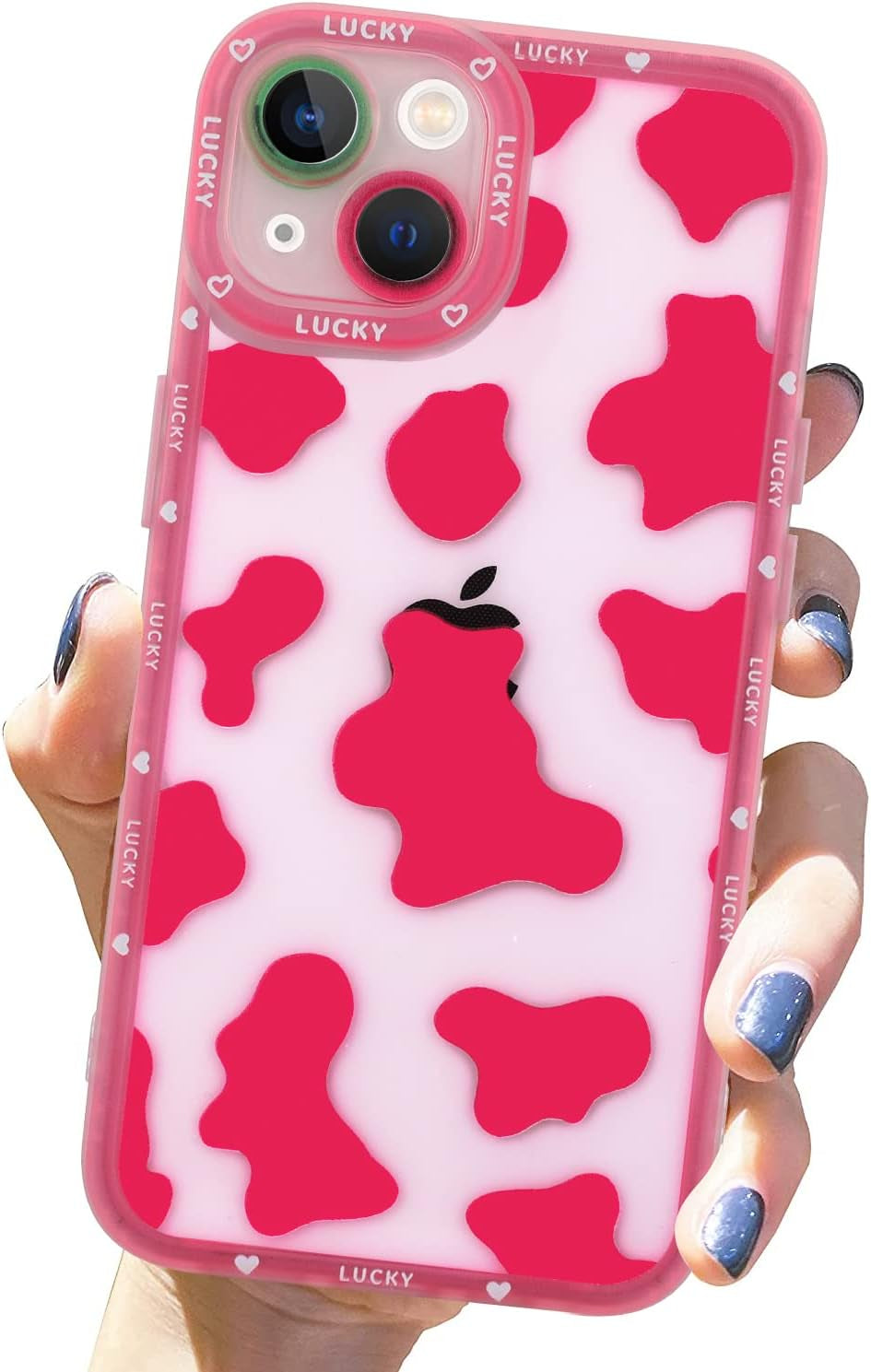 ZIYE Cow Print for Iphone 13 Pro Case,Iphone 13 Pro Cow Pattern Protective Phone Case with Full Body Soft Tpu+Camera Protection Anti-Scratch Cover for Iphone 13 Pro 6.1 Inch (Pink)  ZIYE Iphone 14  