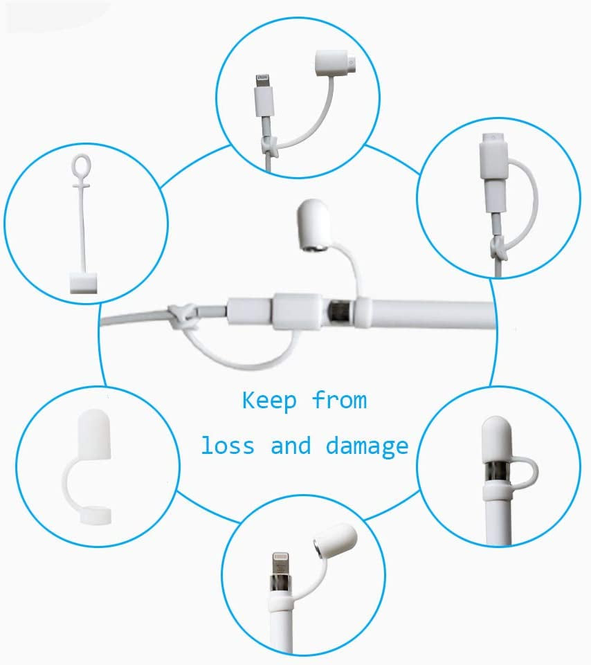 MJKOR Magnetic Replacement Cap and Charging Adapter for Apple Pencil 1St  MJKOR   
