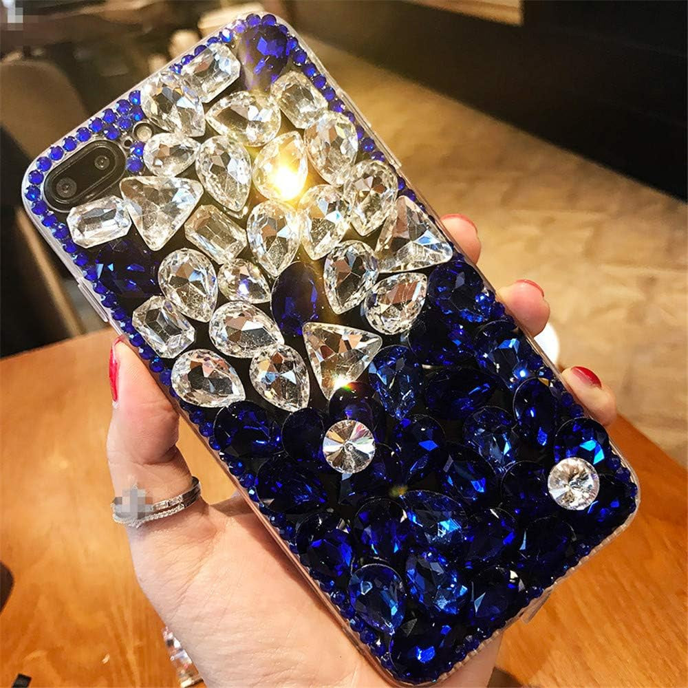 Case for LG G7 Thinq,3D Handmade Angel Ring Kickstand Fluffy Ball Sparkle Crystal Rhinestone Diamond Glitter Case for LG G7/LG G7 Thinq(C Angel Black)  RB-CASE A White/Blue Lg K10 