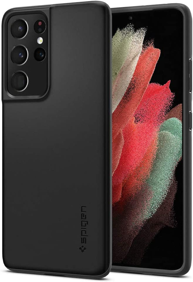 Spigen Thin Fit Designed for Galaxy S21 Ultra Case (2021) - Black  Spigen   