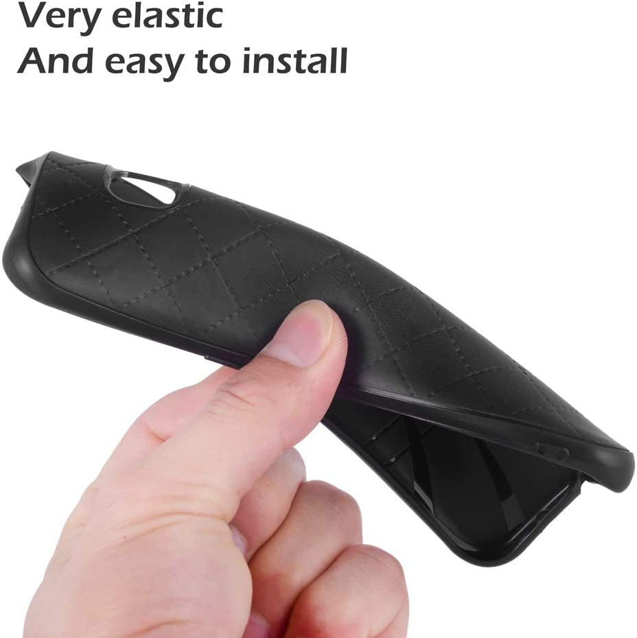 Phone Case for LG G8 Thinq Slim Soft Rubber Case,Shock Resistant Rugged Lightweight Flexible Anti-Slip Slim Fit Full Body Protective Rubber Phone Cover for Lgg8Thinq LGG8 Thin Q G 8 Black  Asuwish   