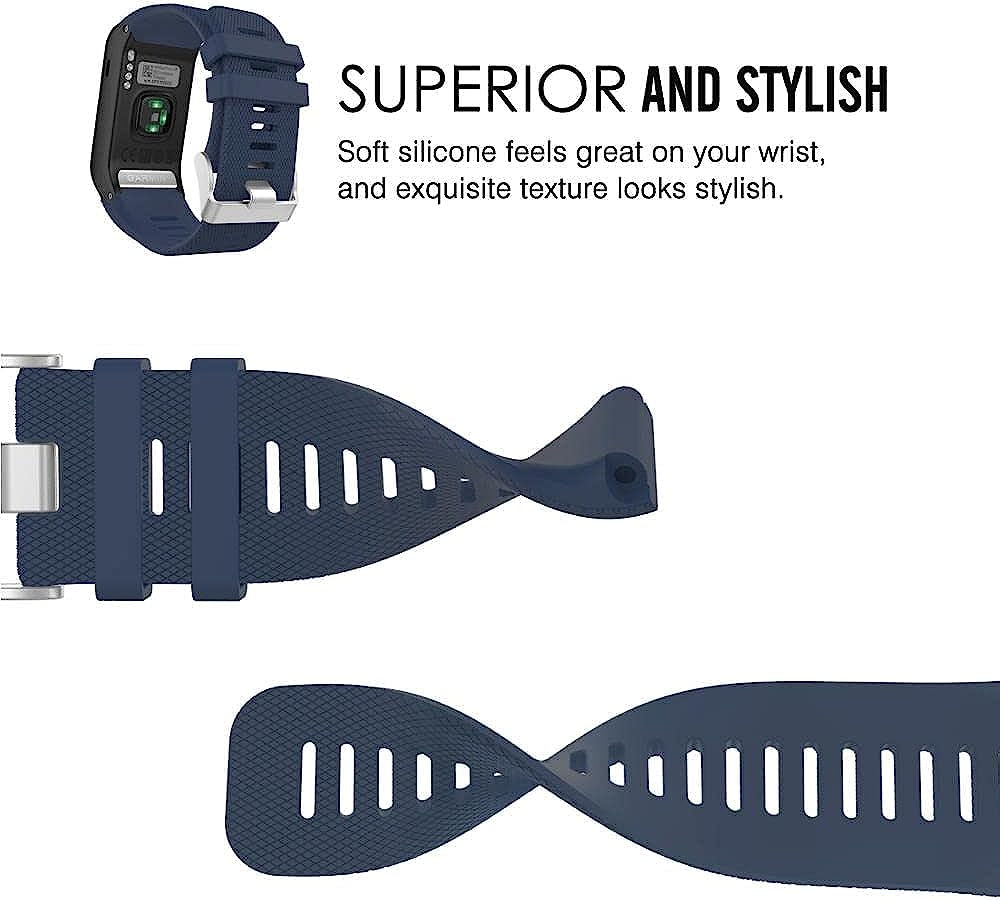 IRFKR Soft Silicone Replacement Strap for Garmin Vivoactive HR Smart Wristband for Garmin Vivoactive HR Watch Replacement Bangle Band  IRFKR   