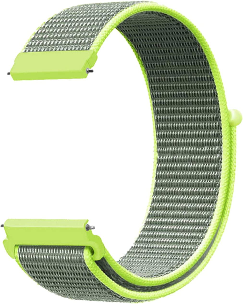 Morsey 22Mm Soft Nylon Watch Bands Compatible for Samsung Galaxy Watch 46Mm/Watch 3 45Mm/Gear S3 Frontier/Classic, Sport Strap Wristband Replacement Bracelet for Women Men (Black)  Morsey Shiny yellow  